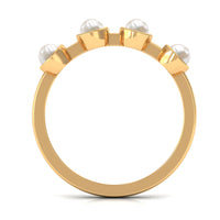 Cultured Freshwater Pearl Promise Ring for Women