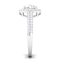 2.25 CT Round Cubic Zirconia Halo Engagement Ring