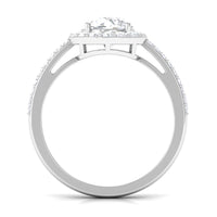 2.25 CT Round Cubic Zirconia Halo Engagement Ring