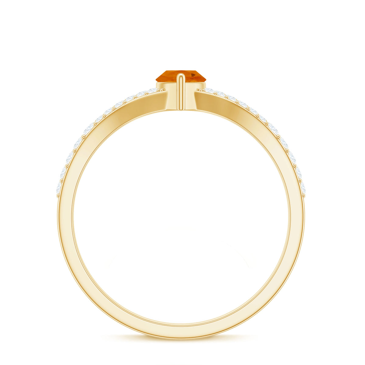 Marquise fire opal split shank engagement ring with diamonds by Rosec Jewels, showcasing vibrant gemstone and elegant design.