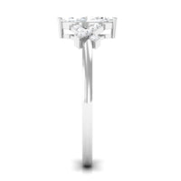 Rosec Jewels 1 CT marquise cut zircon engagement ring with split shank, showcasing sparkling stone and intricate band design