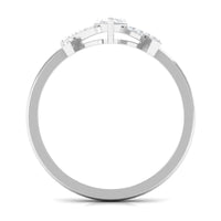 Rosec Jewels 1 CT marquise cut zircon engagement ring with split shank, featuring sparkling gemstone and elegant band design.