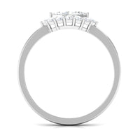 1 CT Marquise Cut Zircon East West Engagement Ring