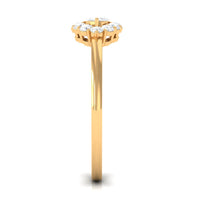 1 CT Marquise Cut Zircon East West Engagement Ring