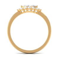 1 CT Marquise Cut Zircon East West Engagement Ring