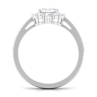 3.25 CT Octagon Cut Zircon Statement Engagement Ring