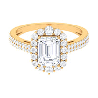 3.25 CT Octagon Cut Zircon Statement Engagement Ring