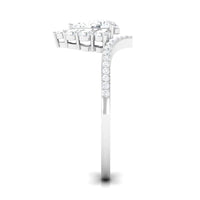 Certified Cubic Zirconia Crown Engagement Ring