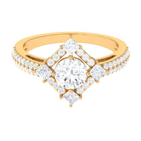 2 CT Cubic Zirconia Statement Engagement Ring
