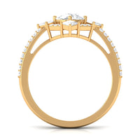 2 CT Cubic Zirconia Statement Engagement Ring