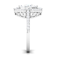 Cubic Zirconia Statement Engagement Ring