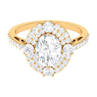Cubic Zirconia Statement Engagement Ring