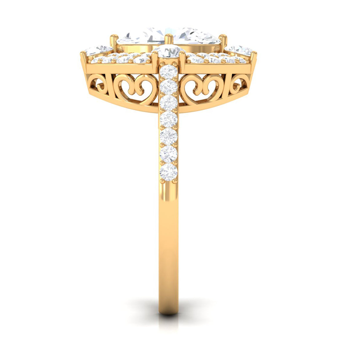 Cubic Zirconia Statement Engagement Ring