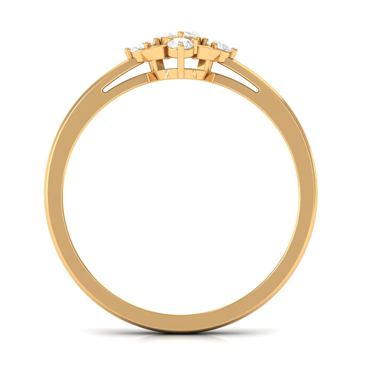 Marquise cut cubic zirconia engagement ring with textured detail from Rosec Jewels, showcasing the sparkling stone and intricate design.