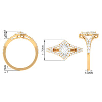 1.75 CT Split Shank Marquise Cut Zircon Engagement Ring