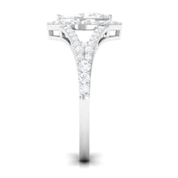 1.75 CT Split Shank Marquise Cut Zircon Engagement Ring