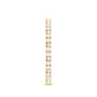 Minimalist Stackable Eternity Ring with Moissanite