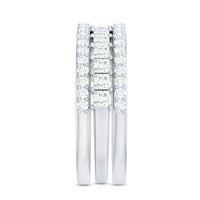 Certified Cubic Zirconia 3 Piece Stackable Ring Set