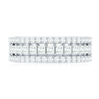 Certified Cubic Zirconia 3 Piece Stackable Ring Set