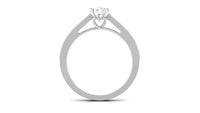 Natural Diamond Promise Ring with Hidden Heart