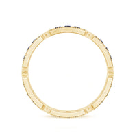 Real Blue Sapphire Eternity Ring for Women