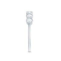 Certified Diamond Anniversary Band in Bezel Setting