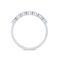 Certified Diamond Anniversary Band in Bezel Setting