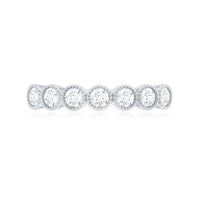 Certified Diamond Anniversary Band in Bezel Setting