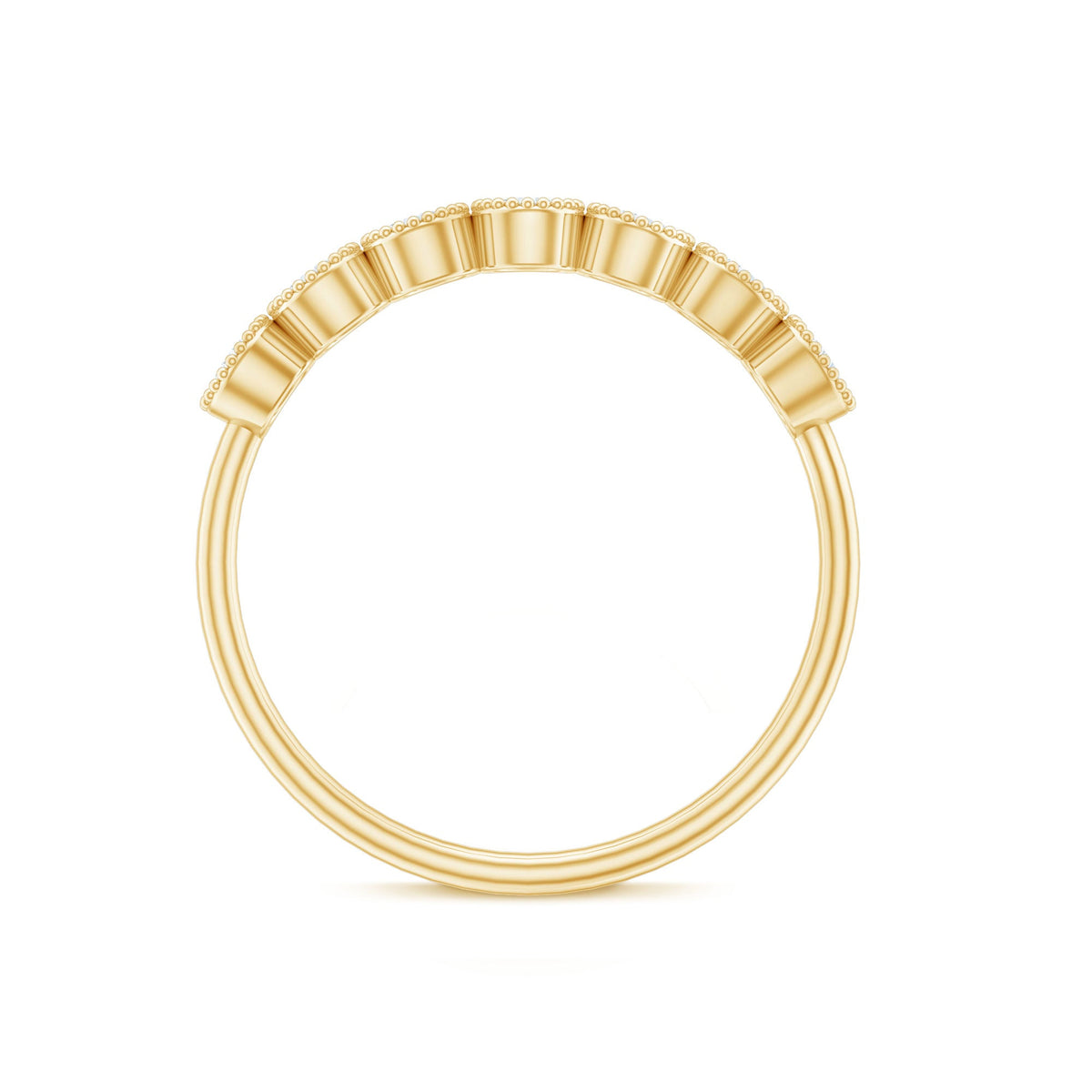 Certified Diamond Anniversary Band in Bezel Setting