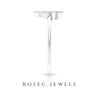 Certified Real Diamond Heart Promise Ring for Engagement