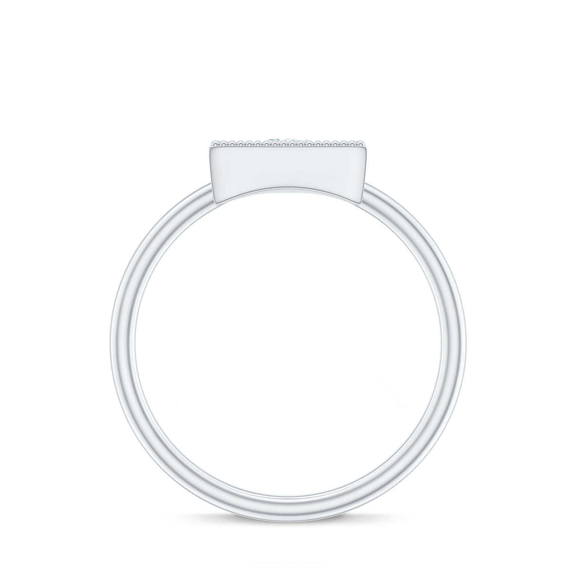 Natural Diamond Dainty Triangle Promise Ring