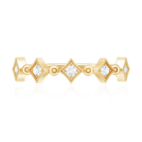Certified 5 Stone Diamond Dainty Ring
