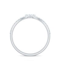 Real Diamond Curved Enhancer Ring for Women