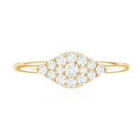 Certified Diamond Cluster Ring in Illusion Setting