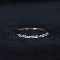 Baguette Diamond East West Stackable Ring