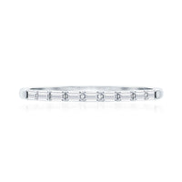 Baguette Diamond East West Stackable Ring