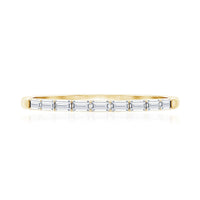 Baguette Diamond East West Stackable Ring