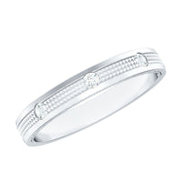 Certified Diamond Band Ring in Flush Setting