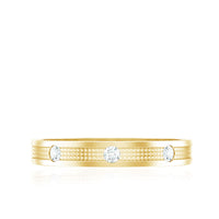 Certified Diamond Band Ring in Flush Setting