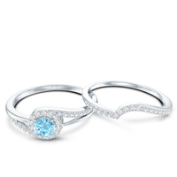 Certified real aquamarine engagement ring with diamond enhancer by Rosec Jewels, featuring a shimmering aquamarine gemstone and intricate design.