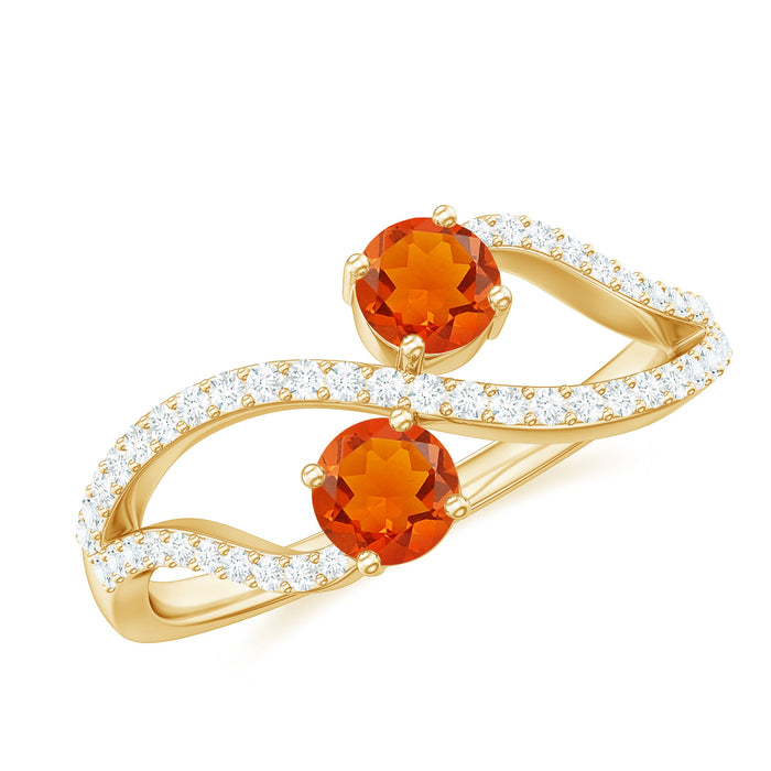 Rosec Jewels 3/4 CT fire opal and diamond engagement ring with a sleek band and vibrant gemstone centerpiece.