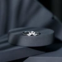 Marquise and Baguette Moissanite Enhancer Ring