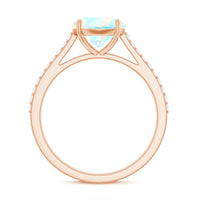 2 Carat Ethiopian Opal Diamond Engagement Ring with Certificate