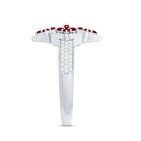 Ruby and Diamond Statement Engagement Ring