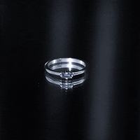 Baguette London Blue Topaz Solitaire Promise Ring