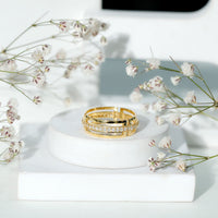 Moissanite wedding band in pinpoint setting by Rosec Jewels, showcasing sparkling gemstones and elegant design.