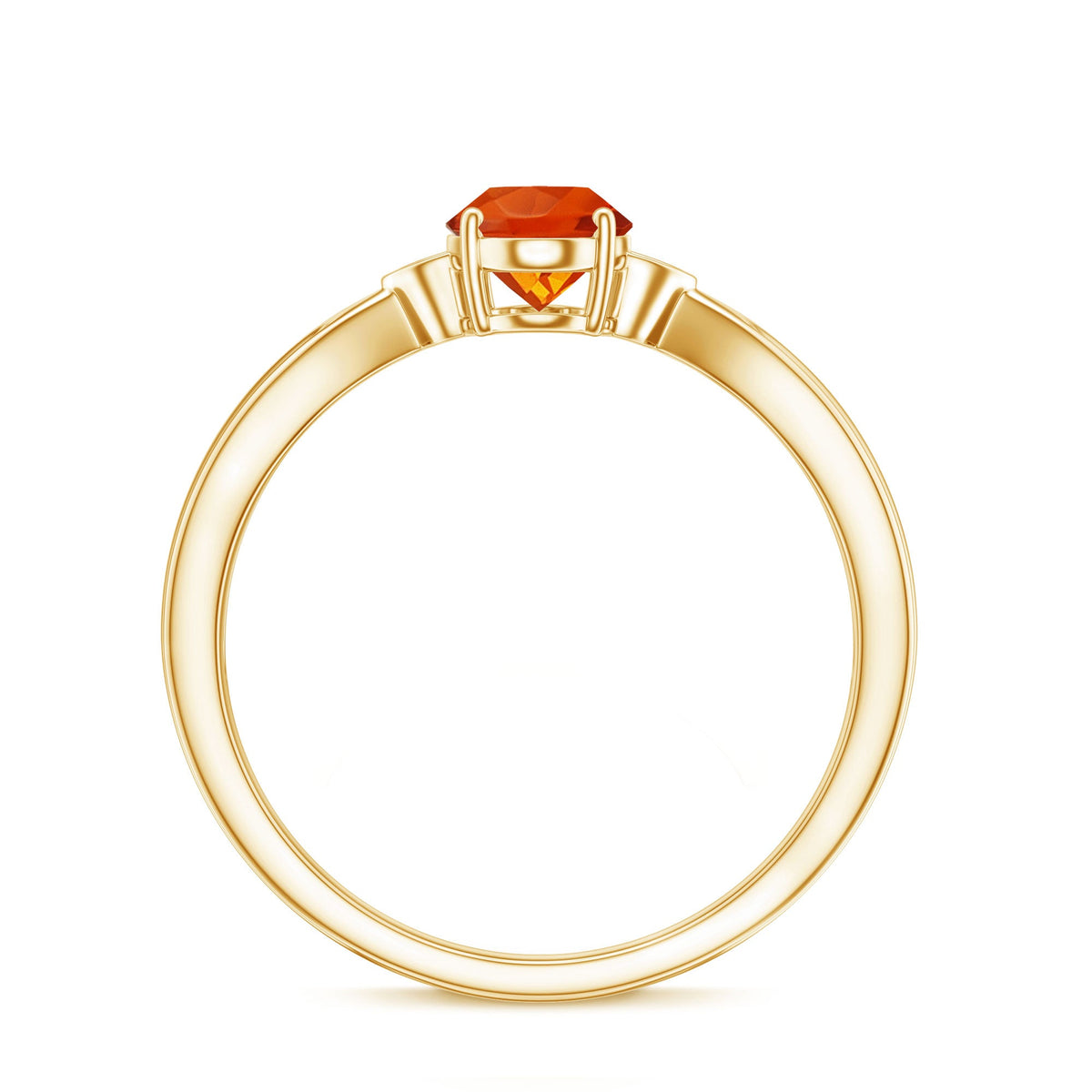Oval-shaped 3/4 ct fire opal engagement ring with diamonds by Rosec Jewels, showcasing the vibrant gemstone and sparkling accents.