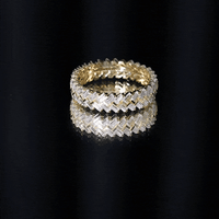 Baguette Cut Moissanite Eternity Band Ring