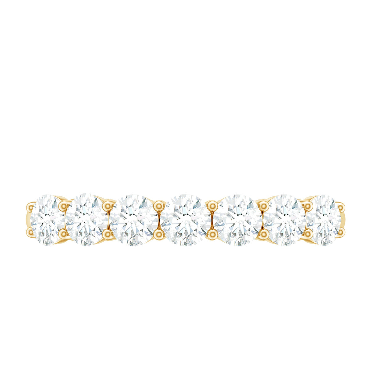 Natural Diamond Half Eternity Band Ring for Women