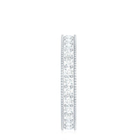Moissanite Band Ring with Milgrain Detailing